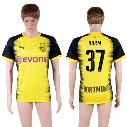 Dortmund #37 Durm Yellow Soccer Club Jersey